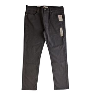 NWT 38x32 Signature By Levi Strauss Slim Fit Black Denim Jeans Super Flex Men's
